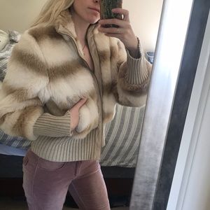 Rachel Zoe faux fur coat